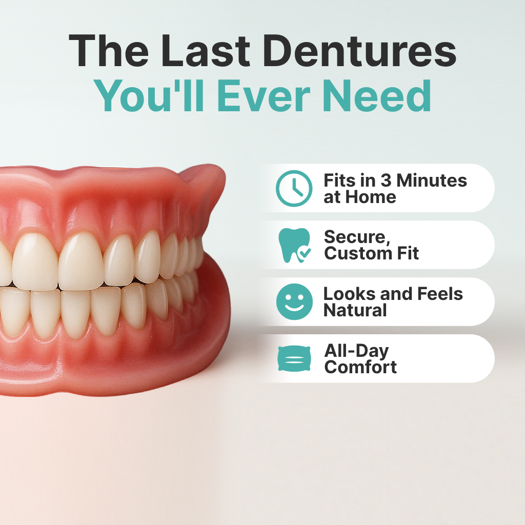 🌎Ends Today: 76% OFF! ⏰Cleardoura™ Medical Full Denture with Strong Suctiond🦷