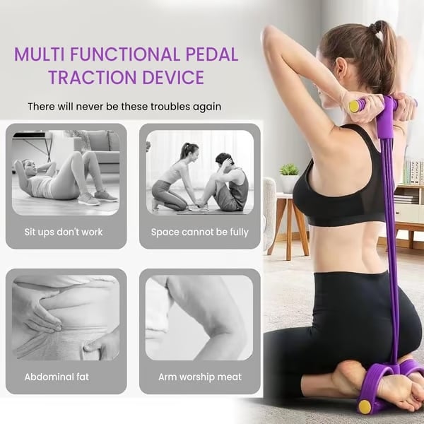 💪2026 latest 8-Tube Pedal Resistance Device - Detachable And Adjustable Pedal Resistance Device