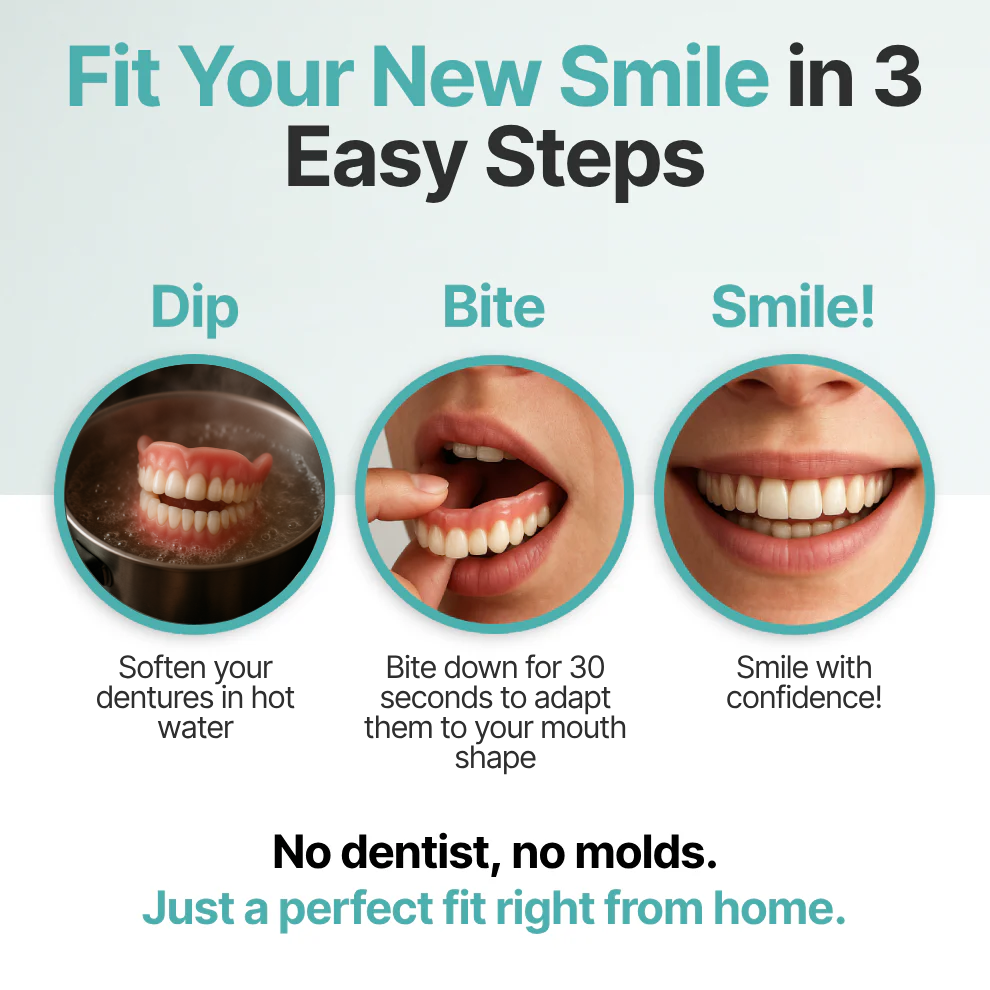 🌎Ends Today: 76% OFF! ⏰Cleardoura™ Medical Full Denture with Strong Suctiond🦷