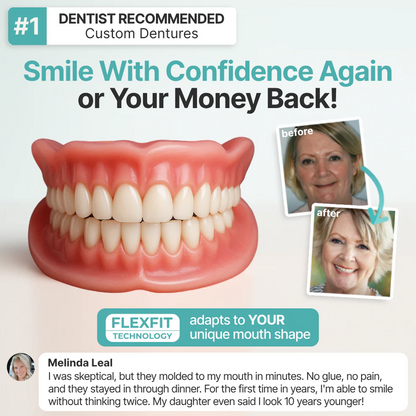 🌎Ends Today: 48% OFF! ⏰ Cleardoura™ Custom-Fit Full Functional DenturesMake you more confident (Brand-new upgraded packaging)